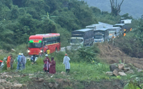 Đèo Đại Ninh nối Mũi Né - Đà Lạt sạt lở, QL28B tê liệt