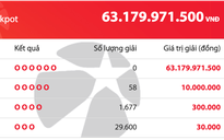 Kết quả xổ số Mega 6/45 Vietlott tối 3.10, hơn 63,1 tỉ đồng vẫn chờ người trúng
