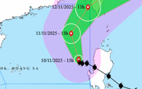 Dự báo vùng nguy hiểm trong cơn bão số 14, tàu thuyền 13 tỉnh phải tránh xa