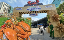 Hôm nay ngày đầu lễ hội ẩm thực cua Cà Mau ở TP.HCM: Thực khách hào hứng