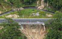 Cận cảnh sạt lở đèo Prenn sau gần 1 năm bàn giao đưa vào sử dụng