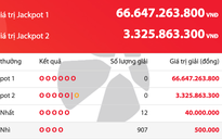 Kết quả xổ số Power 6/55 Vietlott tối 18.11, giải độc đắc cộng dồn lên 66,6 tỉ
