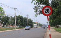 Biển báo 20 km/giờ ở Đồng Nai, tài xế than 'không chạy được'