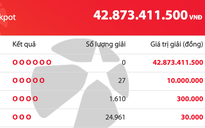 Kết quả xổ số Mega 6/45 Vietlott tối 19.11, gần 43 tỉ đồng chờ người trúng