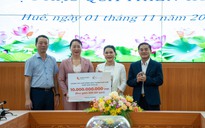 Quỹ Khởi sự từ tâm hỗ trợ 10 tỉ đồng giúp bà con vùng lũ ở Huế