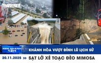 Xem nhanh 12h: Khánh Hòa vượt đỉnh lũ lịch sử | Sạt lở nghiêm trọng xé toạc đèo Mimosa