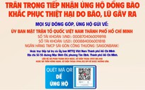 TP.HCM ngừng nhận hàng cứu trợ, khuyến khích người dân ủng hộ qua tài khoản