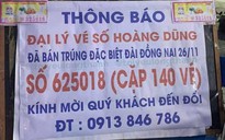 Đại lý đăng Facebook thông báo tìm chủ nhân trúng độc đắc xổ số miền Nam