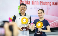 Lý Hoàng Nam cùng ca sĩ Giang Hồng Ngọc vô địch giải pickleball 'Nghĩa tình phương Nam'