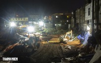 Cận cảnh công trường xây kè chống sạt lở ở xã miền núi Quảng Trị