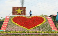 'Trái tim làng hoa' gây sốt ở Sa Đéc