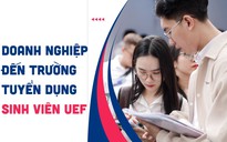 Hơn 3.000 sinh viên Trường ĐH Kinh tế - Tài chính TP.HCM được doanh nghiệp đến trường tuyển dụng trước khi tốt nghiệp