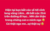 Xác minh thông tin '2 học sinh ở Vĩnh Long bị bắt cóc'