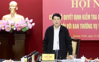 Công bố quyết định kiểm tra đối với Ban Thường vụ Tỉnh ủy Quảng Ninh