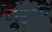 Tàu sân bay Mỹ, Trung Quốc đang ở đâu trên Thái Bình Dương?