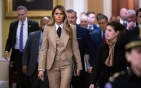 Đệ nhất phu nhân Mỹ Melania Trump thân chinh đến Điện Capitol ủng hộ một dự luật