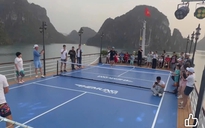 Xác minh vụ chơi pickleball trên boong tàu du lịch vịnh Hạ Long