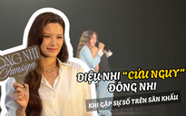 Diệu Nhi 'cứu nguy' khi Đông Nhi gặp sự cố trên sân khấu