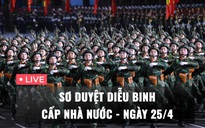 TRỰC TIẾP: Sơ duyệt diễu binh, diễu hành cấp Nhà nước trên đường Lê Duẩn tối 25.4