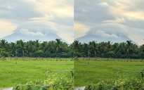 Sáng nay 'mây đĩa bay' trở lại núi Bà Đen: Dân mạng thích thú chia sẻ