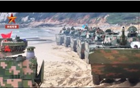 Trung Quốc tập trận đổ bộ, điều máy bay, tàu ra eo biển Đài Loan