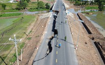 Vụ sụt lún đường dẫn cầu Hòa Bình: Khảo sát không phát hiện túi bùn?