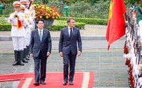 Chủ tịch nước Lương Cường chủ trì lễ đón Tổng thống Pháp Emmanuel Macron