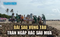 Bà Rịa - Vũng Tàu: Hàng trăm tấn rác ồ ạt tấn công bãi sau