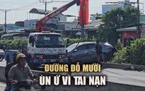 Đường Đỗ Mười ùn ứ nghiêm trọng vì tai nạn ngày cuối tuần