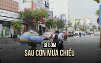 Mưa chiều bất ngờ, đường phố Cần Thơ mênh mông nước