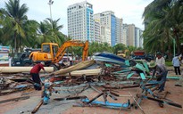 Tháo dỡ 7 ki ốt kinh doanh dịch vụ du lịch ở biển Đà Nẵng