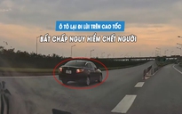Ô tô con lại đi lùi trên cao tốc, phạt tiền đến 40 triệu vẫn chưa sợ?