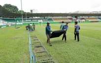 ‘Độc lạ’ HAGL: Sân Pleiku trồng cỏ lá kim, CĐV ùn ùn… xin cỏ cũ mang về!