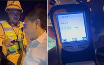 Tài xế vi phạm nồng độ cồn kịch khung khi lái xe trên cao tốc