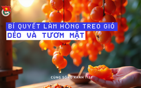 Cùng sống xanh số 113: Bí quyết làm hồng treo gió dẻo và tươm mật