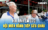 Ngày đầu tiên thi tốt nghiệp THPT: Hai anh em U70 đội mưa nắng tiếp sức cháu, bố mẹ hồi hộp không ngủ được
