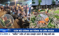 Xem nhanh 12h: Cán bộ công an tông xe liên hoàn | 'Sốc' với lý do chặt cây ở trụ sở xã
