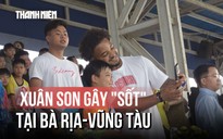 Xuân Son gây 'sốt' với cầu thủ nhí, cực thân thiện và tươi tắn với CĐV