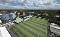 Trường ĐH Đồng Tháp làm sân bóng 11 người, mặt sân trị giá tiền tỉ