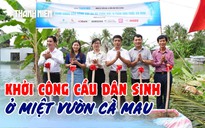 Người dân Cà Mau phấn khởi khi cầu Kênh Cơi Ba được khởi công xây mới