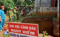 Di dời khẩn cấp người dân ra khỏi khu vực 'hố tử thần' ở Phú Thọ