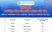 Điểm sàn xét tuyển vào Trường ĐH Y dược Cần Thơ cao nhất 20,5 điểm