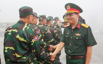 120 cán bộ, chiến sĩ quân đội Lào sang Việt Nam tham gia diễu binh A80