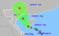 Áp thấp nhiệt đới áp sát vịnh Bắc bộ, mưa lớn từ Nghệ An đến Quảng Trị