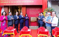 Gắn biển công trình 48 Hàng Ngang, nơi Chủ tịch Hồ Chí Minh viết Tuyên ngôn độc lập