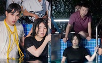 Lê Khánh hoảng loạn, được chồng hỗ trợ khi quay cảnh nguy hiểm