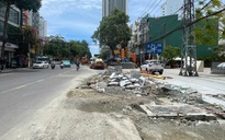 Nha Trang: Dự án đường huyết mạch Lê Thánh Tôn chậm tiến độ