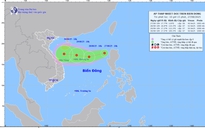 Xuất hiện áp thấp nhiệt đới trên Biển Đông