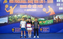 Khởi tranh giải pickleball gây quỹ hướng về đồng bào lũ lụt ở Nghệ An