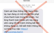 Cảnh giác với trò lừa đảo phạt nguội 100.000 đồng